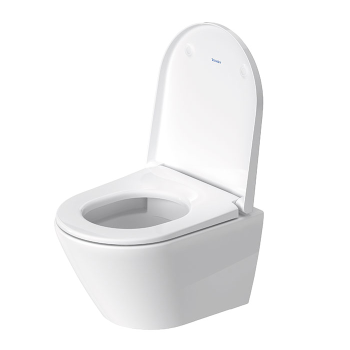 Duravit D-Code Унитаз 37х48см, подвесной, безободковый, с сиденьем микролифт, цвет: белый глянцевый