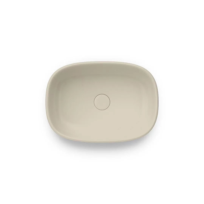 Kerama Marazzi Circo Раковина 50х36х13.5см., накладная, без отв., без перелива, цвет: песочный матовый