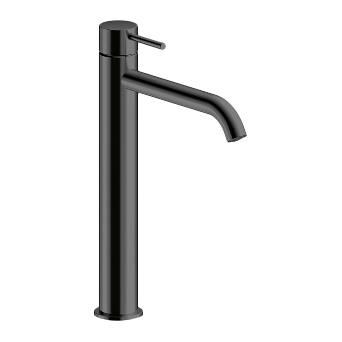 Смеситель для раковины Almar Mixers, высокий, 1 отв., без донного клапана, цвет: черный металл брашированный PVD