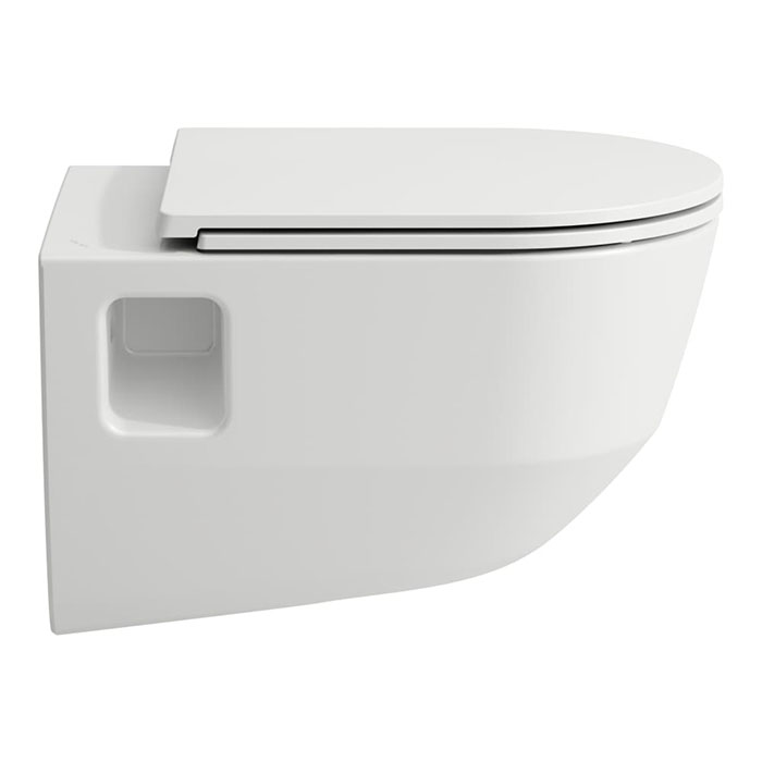 Laufen Pro Комплект подвесной унитаз 53x36x34.5см, сиденье с механизмом мягкого закрывания, безободковый, цвет: белый