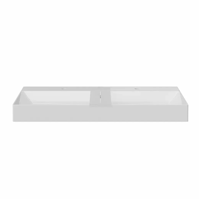Kerama Marazzi Grande Раковина подвесная 119.5х18см., с 2 отв., цвет: белый глянцевая
