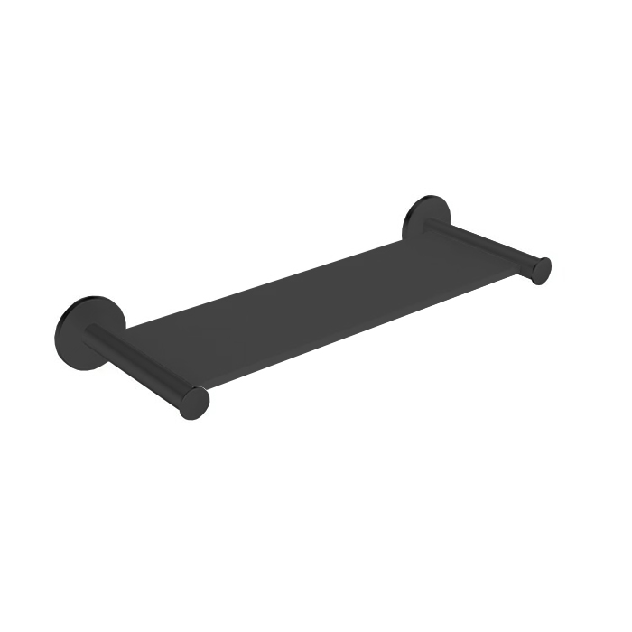 Полка Almar 30x12см, цвет: черный/черный металл брашированный PVD