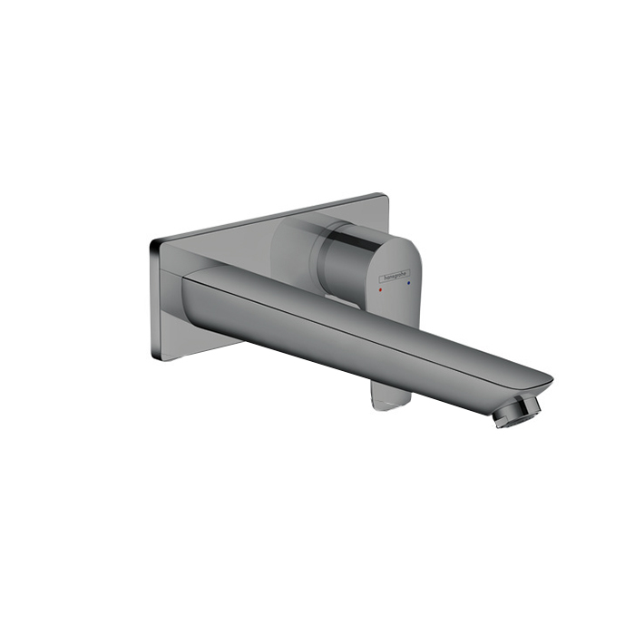 Встраиваемый смеситель для раковины Hansgrohe Talis E, излив 225мм, внешняя часть, цвет: шлифованный черный хром