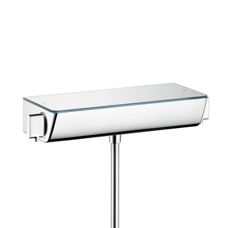 Термостат или вентиль Hansgrohe Ecostat Select для душа, полка 350 мм — 13161000