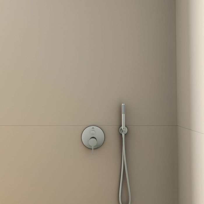 Смеситель для ванны Ideal Standard Joy, встраиваемый, цвет: PVD Silver Storm (Серебряный Шторм)