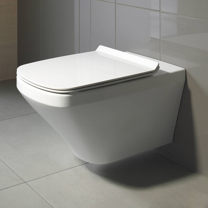 Duravit DuraStyle Комплект: унитаз подвесной 54х37см, 255209 + сиденье с микролифтом 006379, цвет: белый