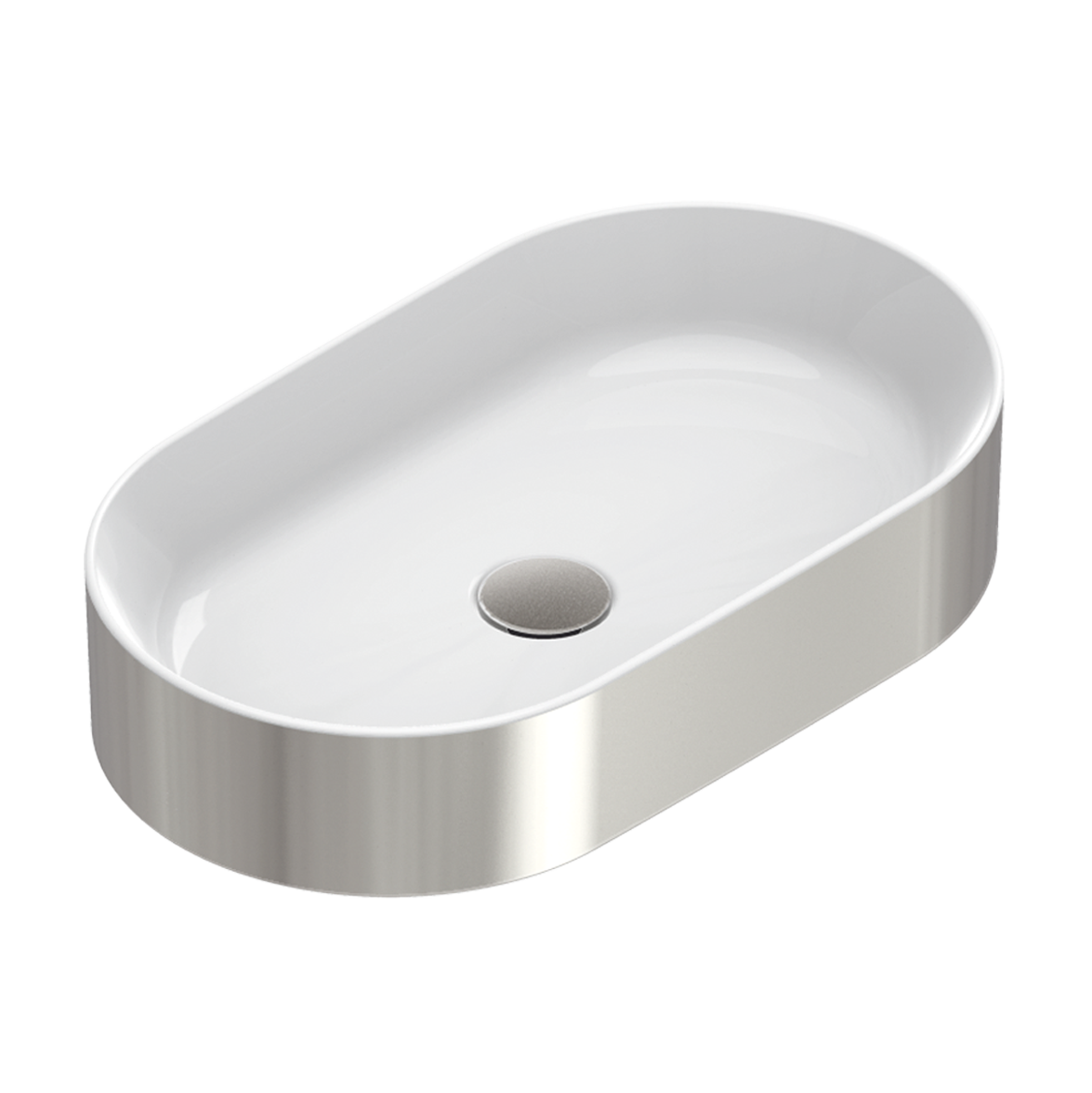 Раковина Catalano Zero 60 белый-серебро 0122600041