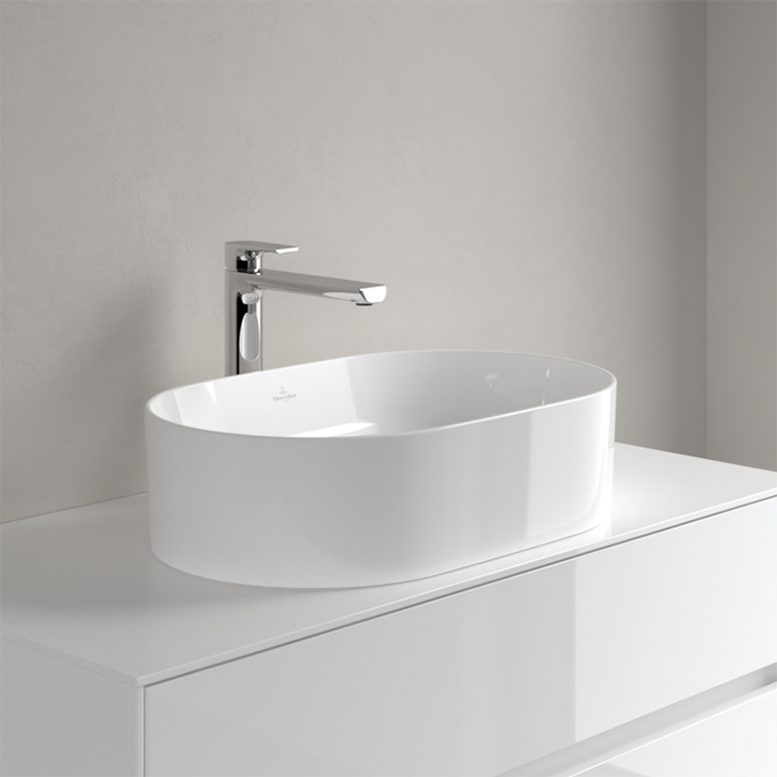 Villeroy&Boch Collaro Раковина накладная, 56x36х14.5см, без отв., цвет: альпийский белый