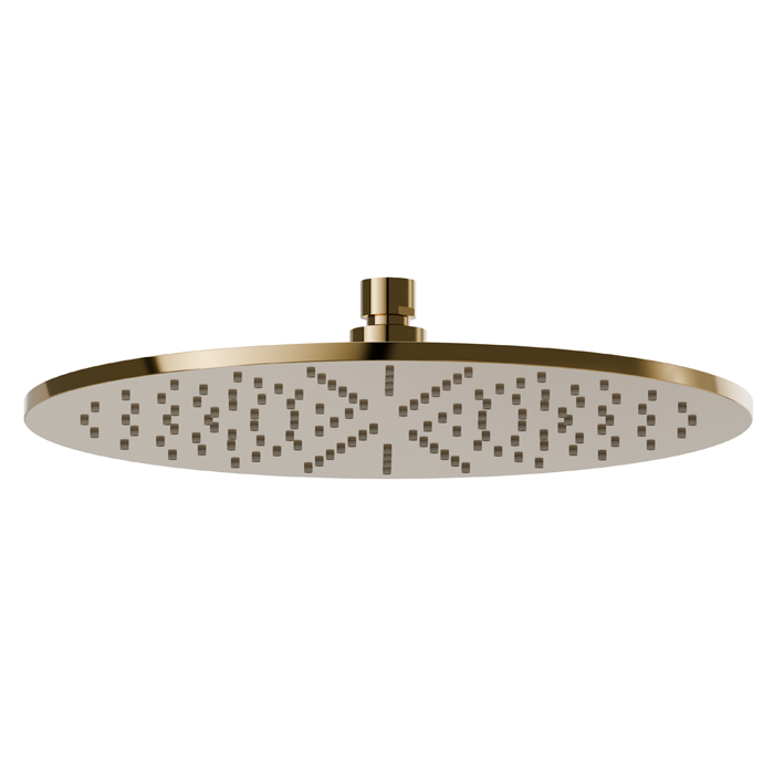 Верхний душ Newform Head Showers 30см, настенный/потолочный, h=8мм, цвет: PVD glossy gold