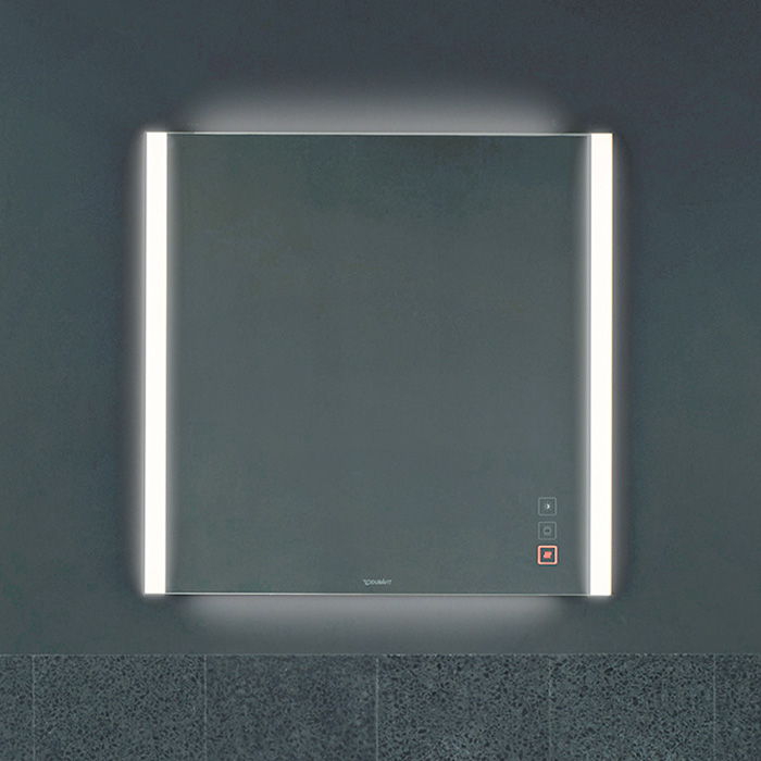 Duravit XViu Зеркало с подсветкой 82x80см, цвет: матовый черный