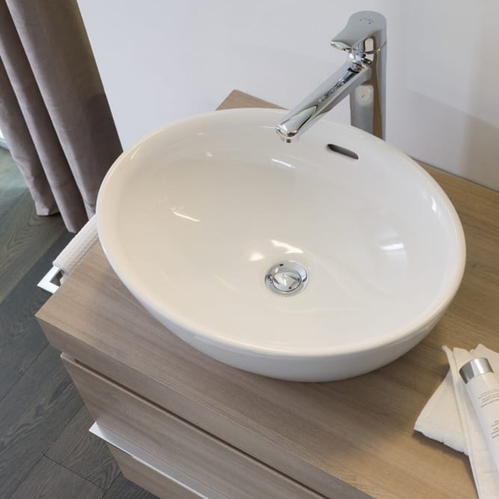 Laufen Pro Раковина накладная 52х39х15см, без отв., c покрытием LCC, цвет: белый