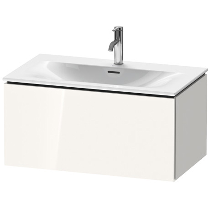 База Duravit L-Cube подвесная 82x48.1x40см с раковиной, 1 выдвижное отделение, цвет: глянцевый белый