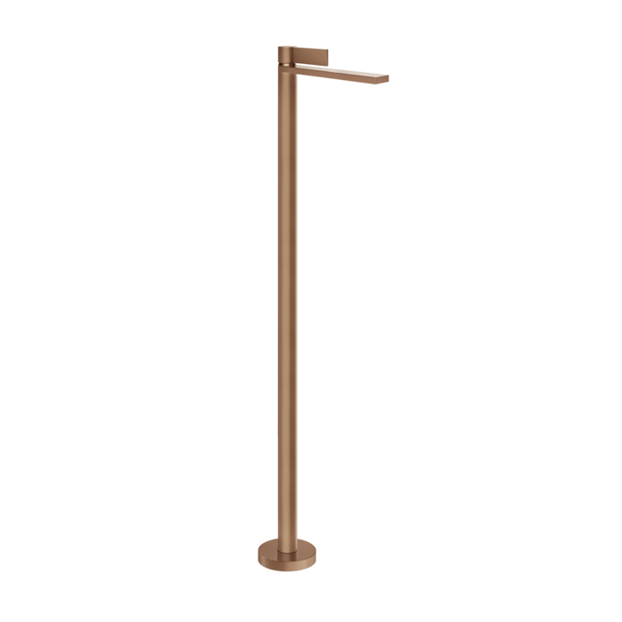Смеситель для раковины Gessi Inverso Diamantato, напольный, цвет: Copper Brushed PVD