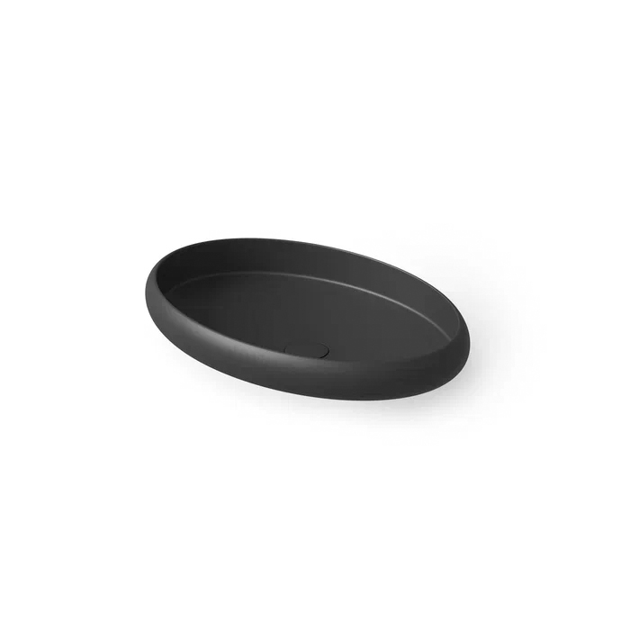 Dea Design Washbasins Раковина 60х40х11.2см, накладная, без отв., Solid Surface, цвет: Black №16