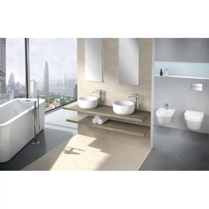 Villeroy&Boch Architectura Унитаз 37х53х33см, подвесной, безободковый, в комплекте сиденье c микролифтом, цвет: альпийский белый