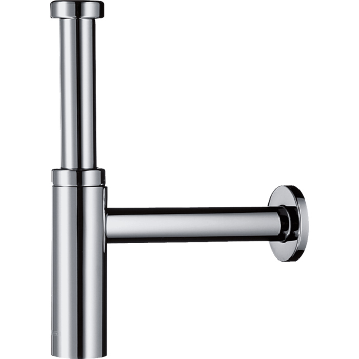Сифон для раковины под донный клапан Hansgrohe Flowstar S, 1/4’ трубка 140 мм, цвет: хром