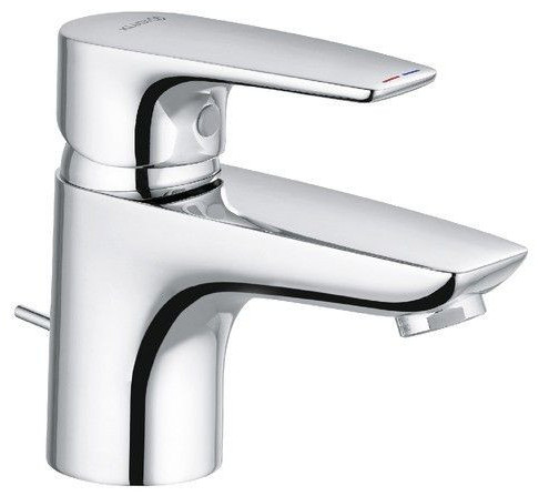 Смеситель для раковины Kludi Pure&Solid, 60 мм, со сливным гарнитуром, 7 л/мин — 343850575