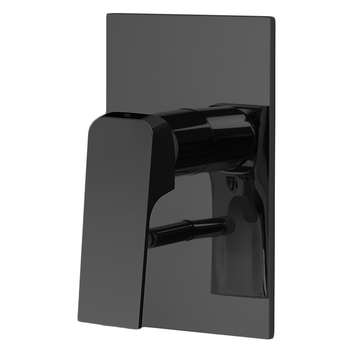 Однорычажный смеситель для ванны и душа Fima Carlo Frattini Fit F3389X2NS, на 2 источника, встраиваемый, цвет: чёрный матовый