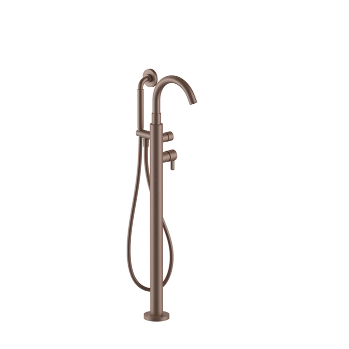 Смеситель для ванны Fantini Icona Classic, напольный, с ручной лейкой, цвет: Matt Copper PVD