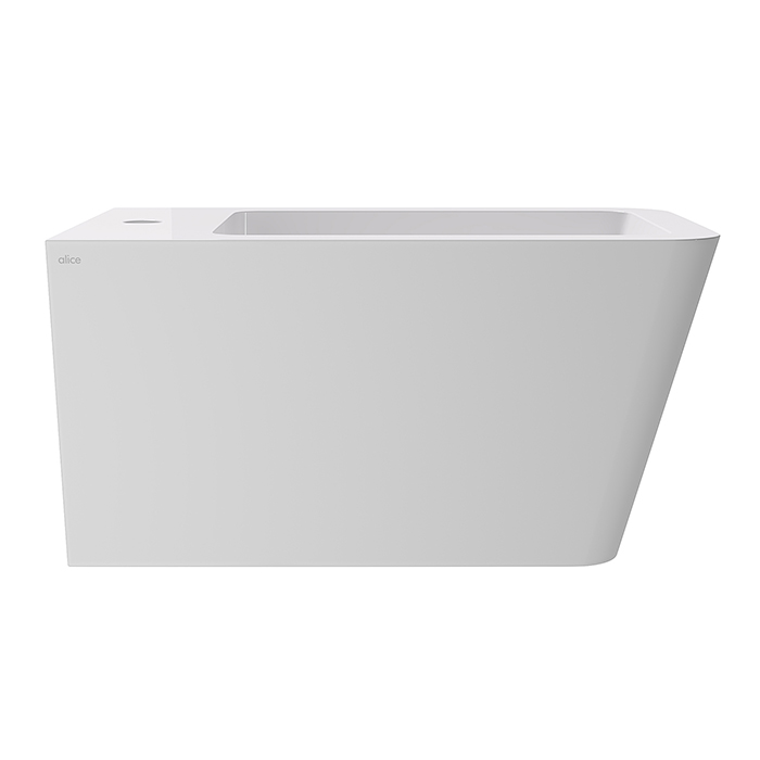 Alice Hide Square Биде подвесное 55х35см., цвет: белый глянцевый