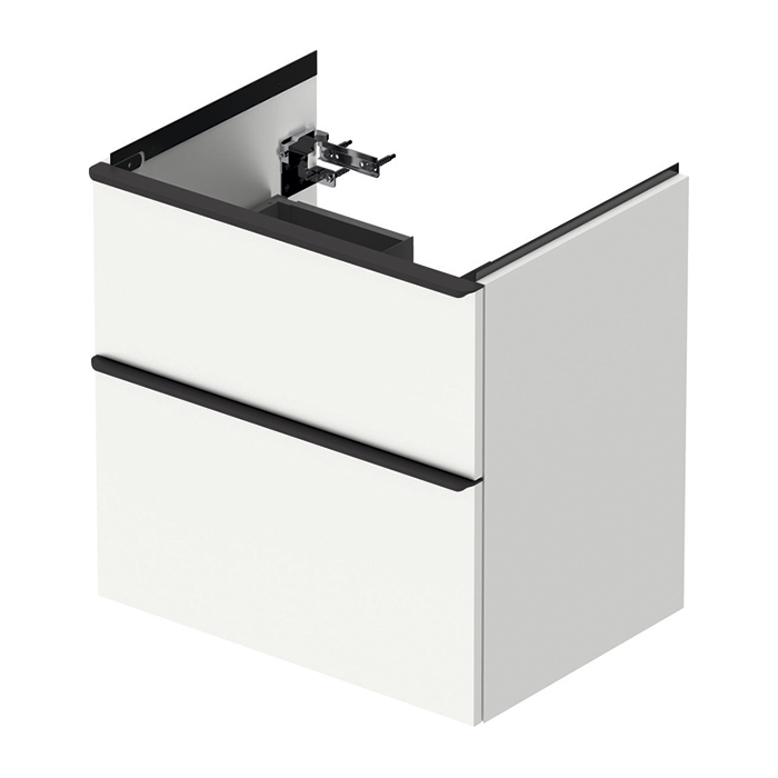 Duravit D-Neo Тумба с раковиной 63.4x45.2хh62.5см, с 2 ящиками, подвесная, цвет: белый матовый