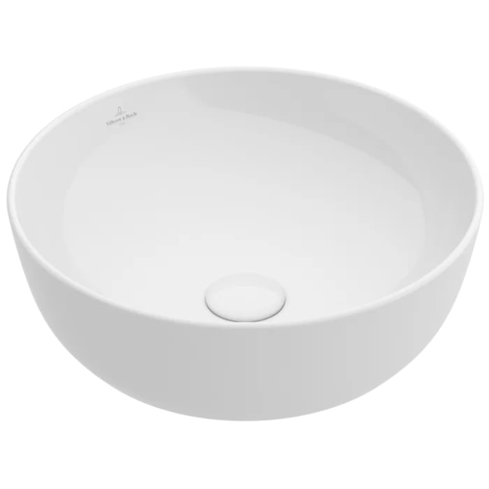 Villeroy&Boch Artis Раковина 43х43х12.5см, накладная, без отв., без перелива, TitanCeram, цвет: альпийский белый