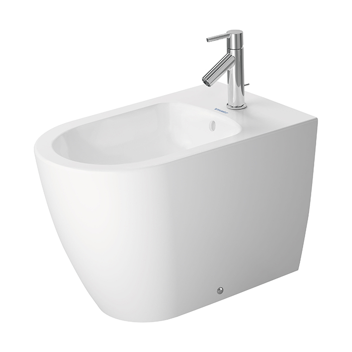 Duravit Me by Starck Биде напольное приставное 37х60 см, с 1 отв. под смеситель, с креплением, цвет: белый