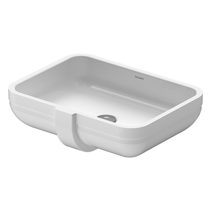 Раковина встраиваемая Duravit Happy D.2 48х34.5см, без отв. с покрытием WonderGliss, цвет: белый