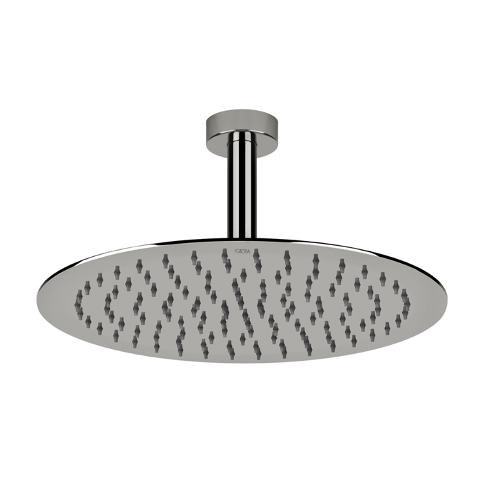 Верхний душ Gessi Emporio shower Ø30см, потолочный, поворотная с шарниром, с защитой от известкового налёта, цвет: Mirror Steel
