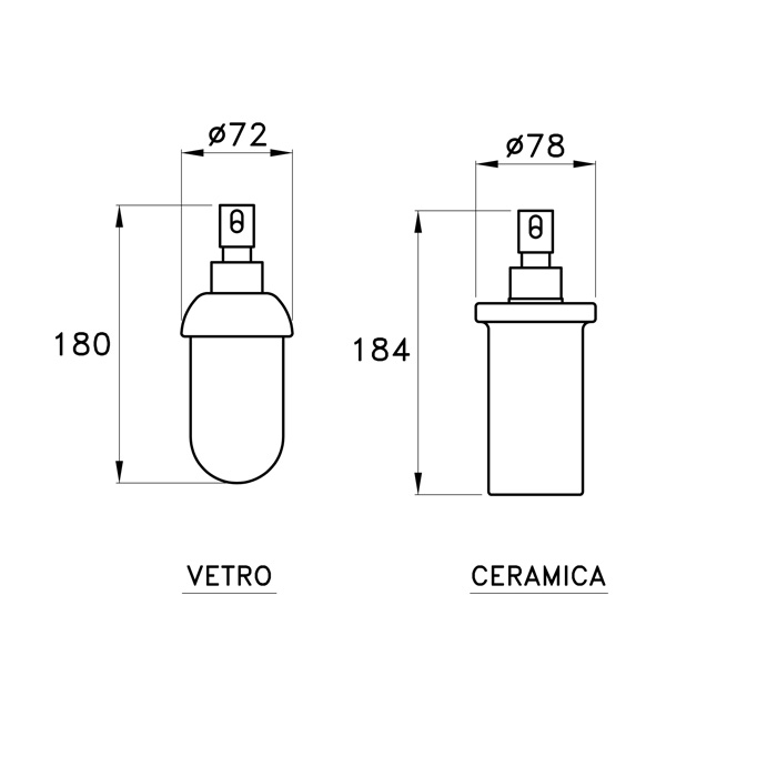 Stella 130 Дозатор для мыла стекло матовое, подвесная, цвет: хром