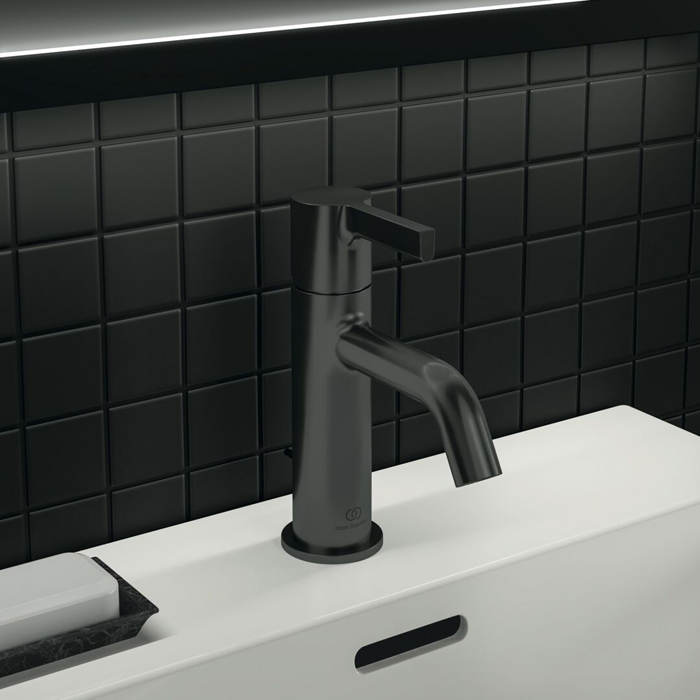 Смеситель для раковины Ideal Standard Joy, на 1 отв., с донным клапаном, цвет: PVD Magnetic Grey