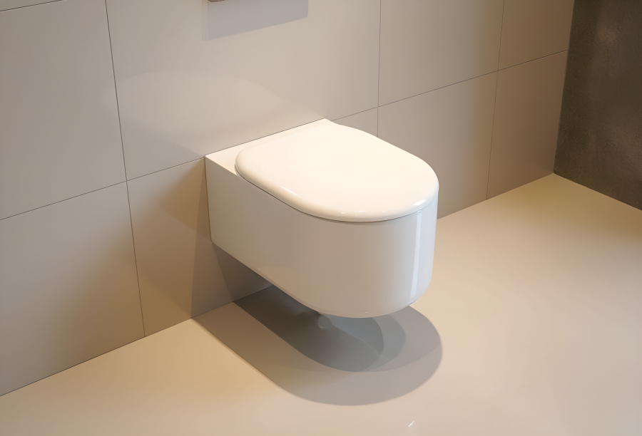 Унитаз подвесной Cielo Itaca, 530 × 370 мм, безободковый, цвет: Talco