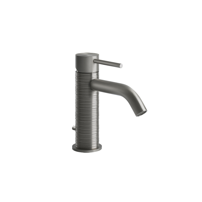 Смеситель однорычажный с донным клапаном Gessi Trame, цвет: шлифованная сталь