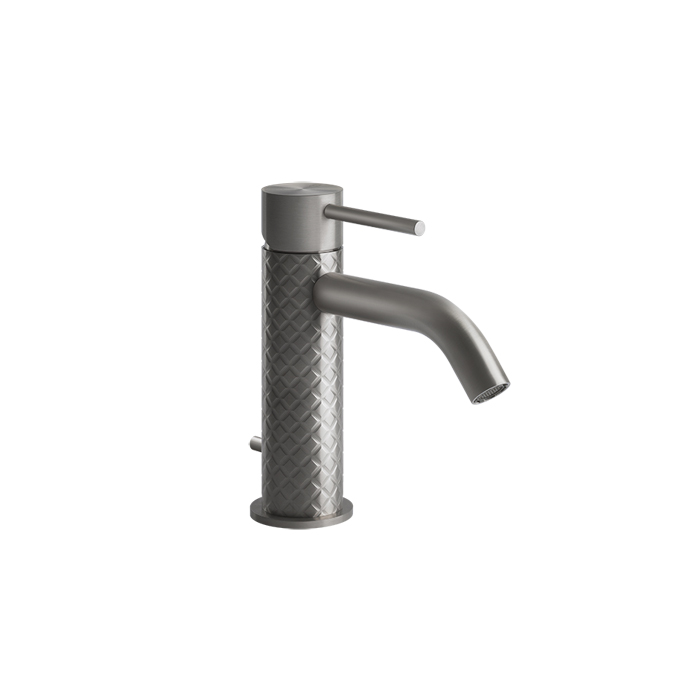 Смеситель однорычажный с донным клапаном Gessi Intreccio, цвет: шлифованная сталь