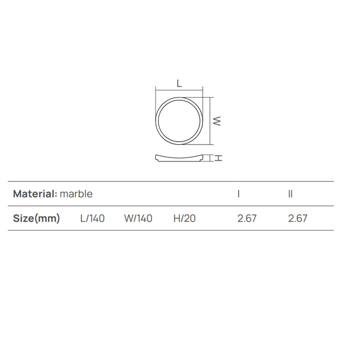 Dea Design Marble Мыльница настольная, из мрамора, цвет: SG Stone Green