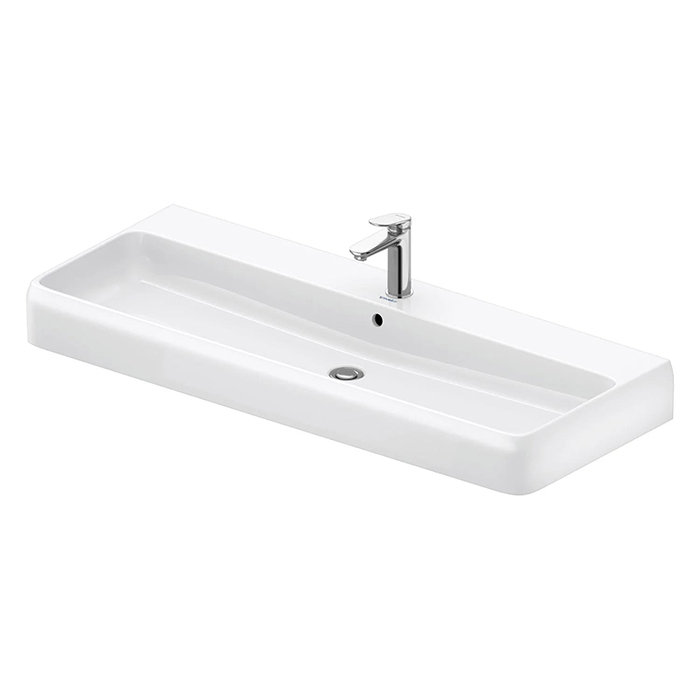 Duravit Qatego Раковина 120х47х12.5см, накладная/подвесная, 1 отв., цвет: белый