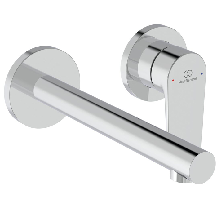Ideal Standard Ceralife O Смеситель для раковины, настенный, излив: 18см., без донного клапана, для монтажа с A1313NU цвет: хром