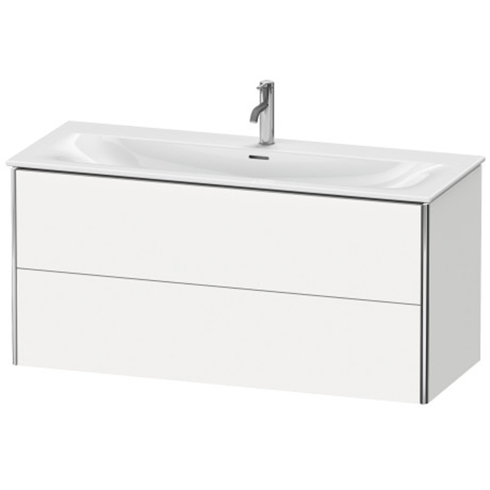 База Duravit XSquare подвесная 121x47.8x56см с раковиной, 2 яшика, цвет: глянцевый белый