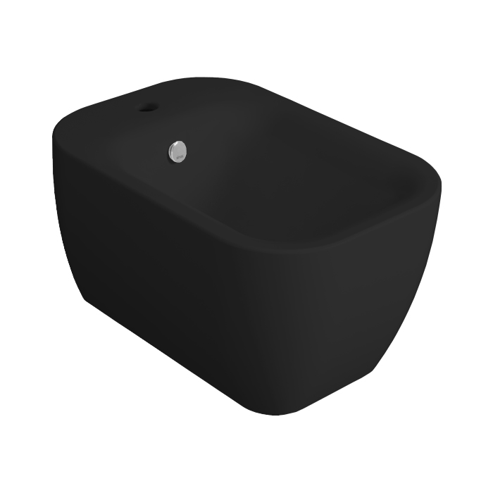 Simas Henges Биде подвесное 38х55см., 1 отв., цвет: nero matt
