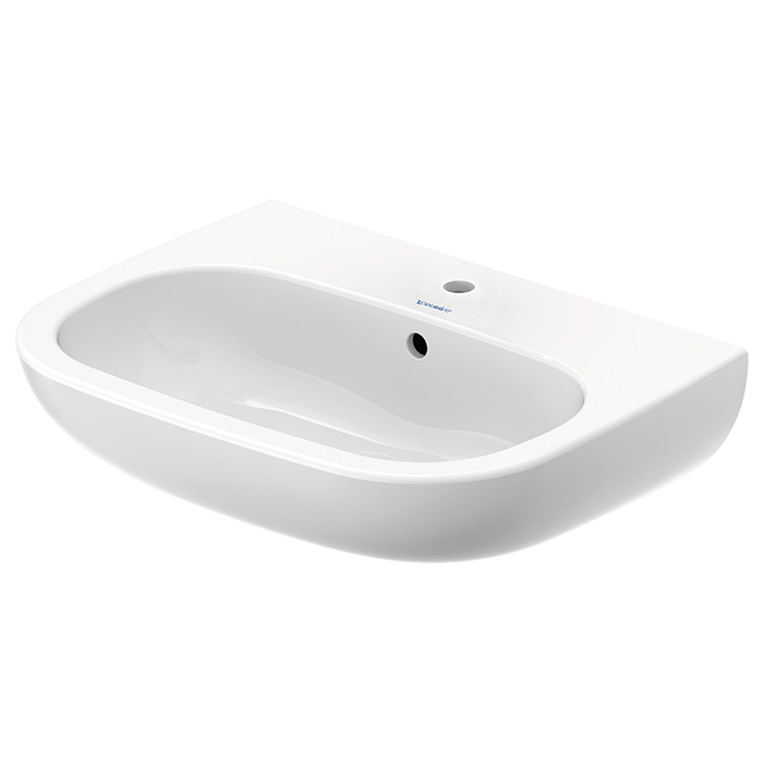 Duravit D-Code Раковина с перел., с 1 отв. под смес., 60х46см., цвет: белый