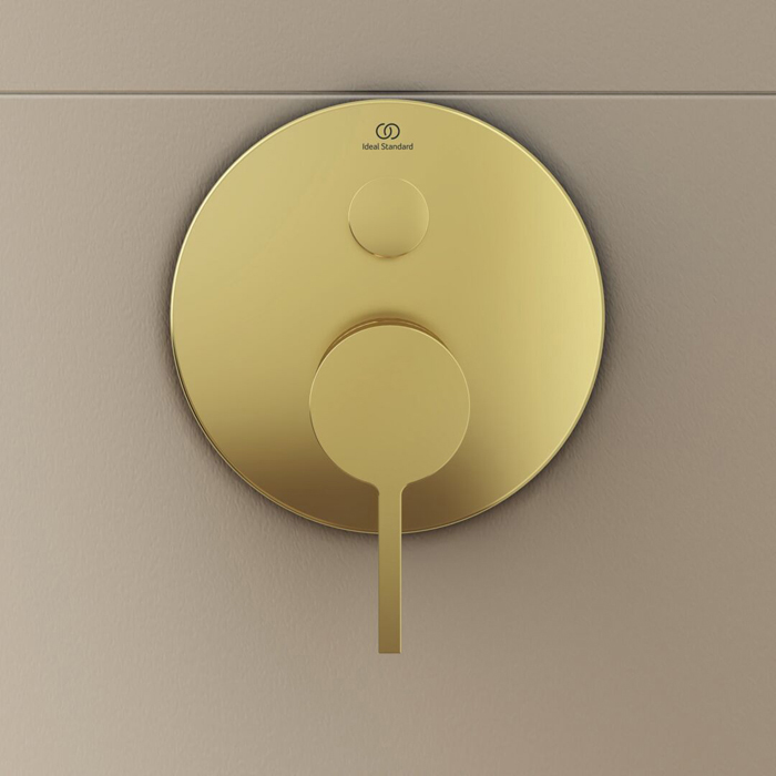 Смеситель для ванны Ideal Standard Joy, встраиваемый, цвет: PVD Brushed Gold (Шлифованное Золото)