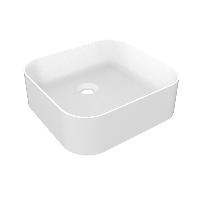 Gessi Rilievo Раковина накладная, 39.4х37.4х10.2см, без отв., цвет: белый