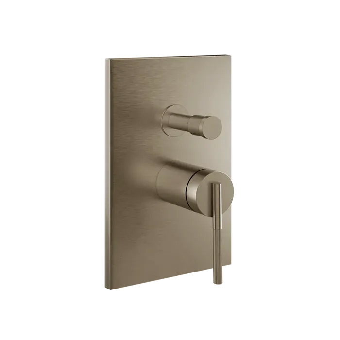 Смеситель для душа Gessi Ingranaggio, встраиваемый, на 2 выхода, цвет: Finox Brushed Nickel