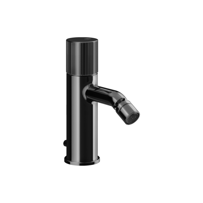 Смеситель для биде Gessi Habito Rigato на 1 отв., с донным клапаном, цвет: Black Metal PVD