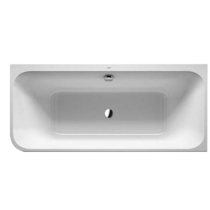 Duravit Happy D.2 Ванна 180х80x60см, угол справа, с интегрированной акриловой панелью DX и ножками, с двумя наклонами для спины. Санитарный акрил 5 мм, цвет: белый
