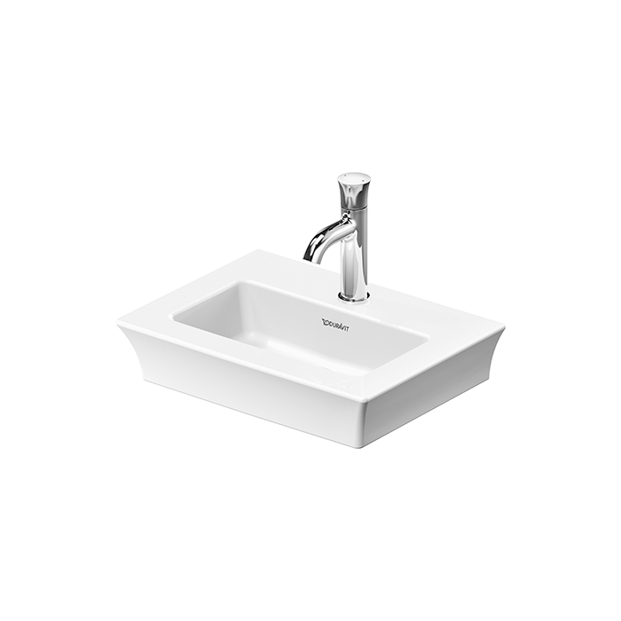 Раковина Duravit White Tulip 45х30см, без перелива, с 1 отв., WonderGliss, цвет: белый