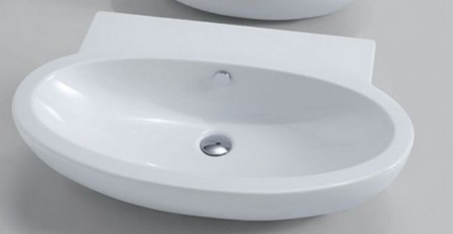 Раковина подвесная Azzurra Comoda 80x50 см, с 1 отв. под смеситель, цвет: Bianco lucido