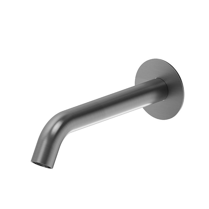 Newform X-STEEL 316 Излив для ванны, настенный, L=22.6см, G3/4", цвет: PVD Brushed gun metal