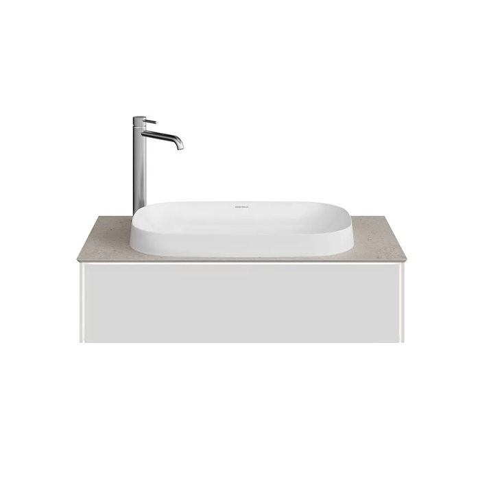 Kerama Marazzi Magica Тумба подвесная, 88.4х48.5х22см, 1 ящик, цвет: утренний серый матовый