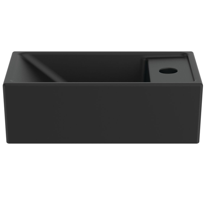 Ideal Standard i.life S Раковина 37х21xh12см., подвесная, с 1 отв., Dx, без перелива, цвет: чёрный матовый